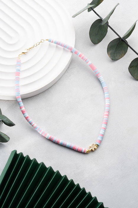 Heliophilia Silver Collar de Elefantes Multicolor KL-0876